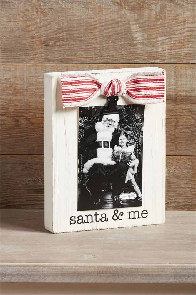Santa and Me Picture Frame