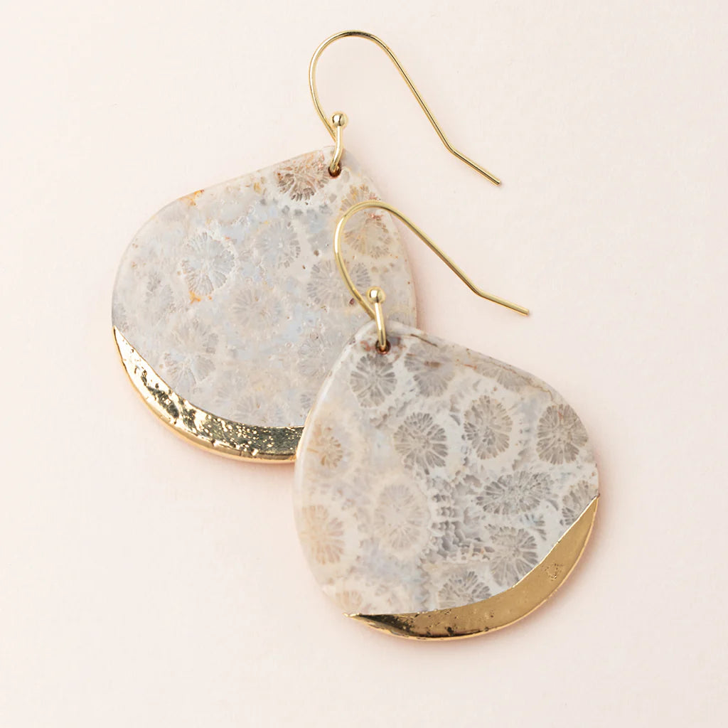 Stone Dipped Teardrop Earring Collection