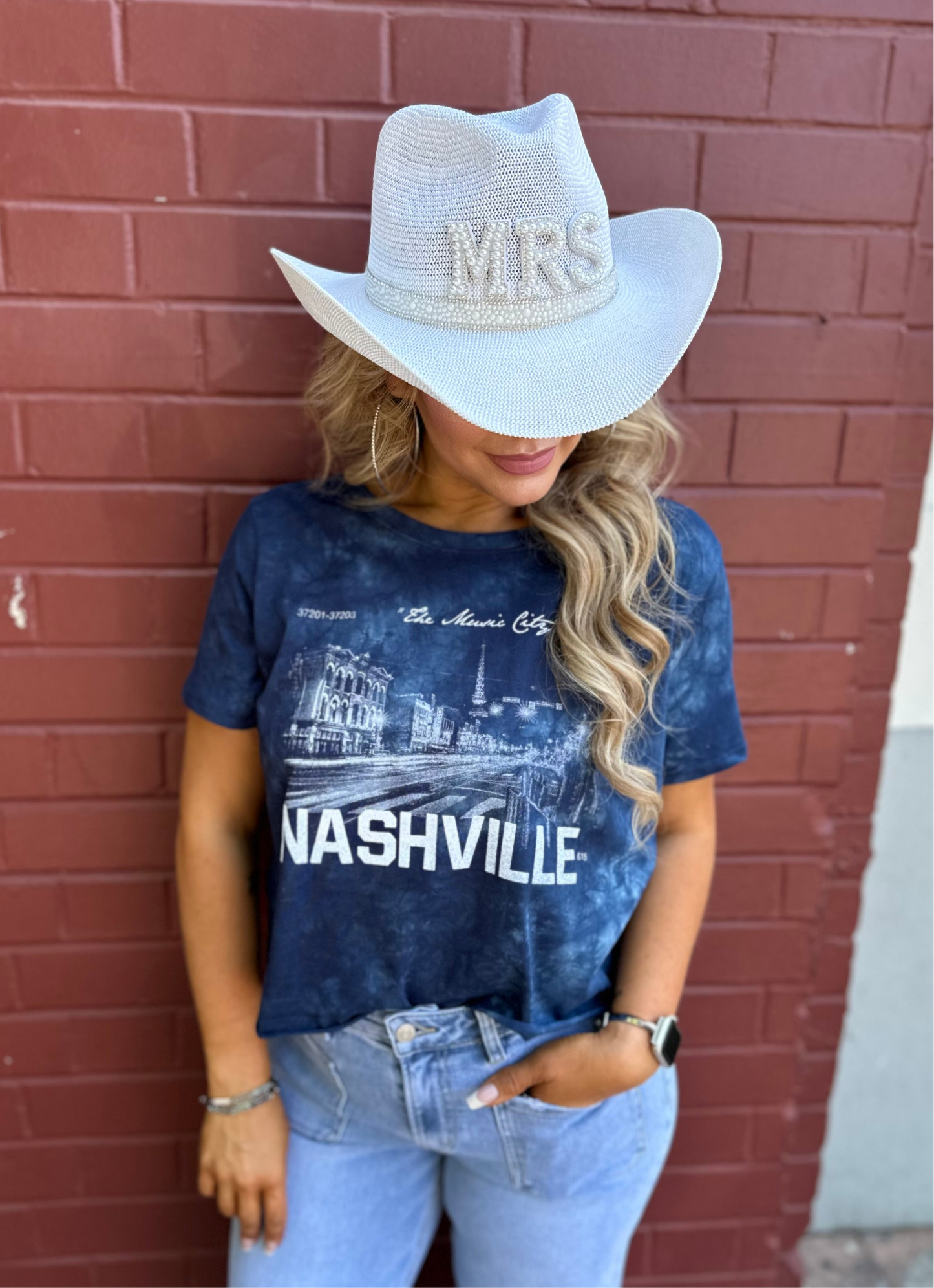 Navy Nashville Graphic Tee