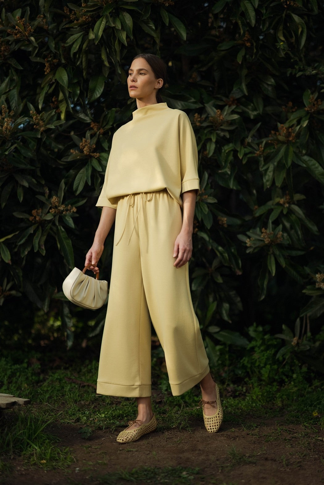 Scuba Pants in Butter Yellow