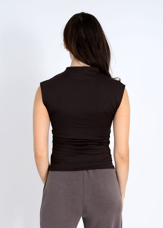 Second Skin Extended Sleeve Funnel Neck Top