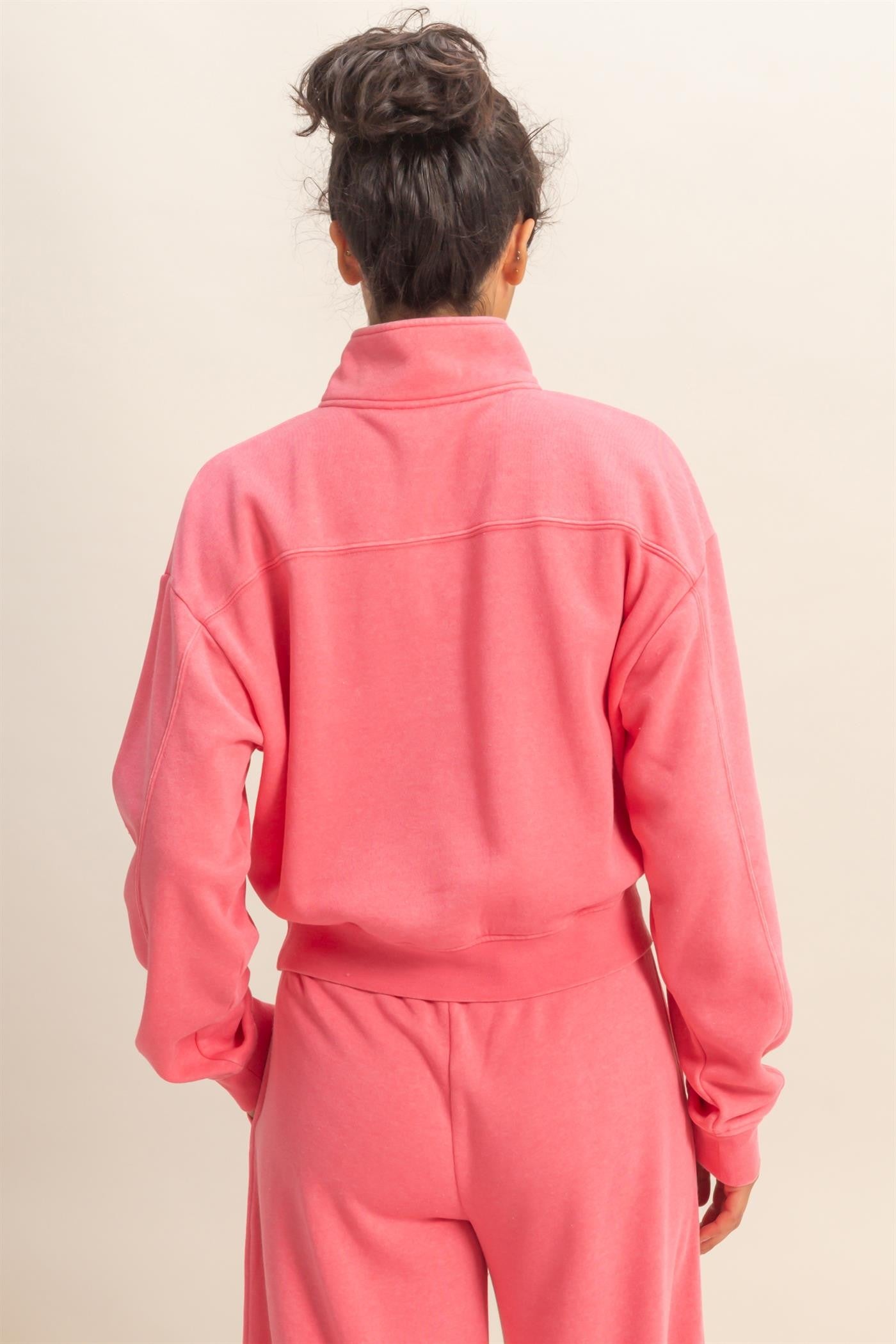 Half-zip Burnout French Terry Pullover