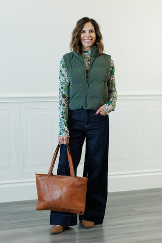 Puffer Vest with Zipper Pockets