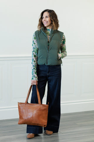 Puffer Vest with Zipper Pockets