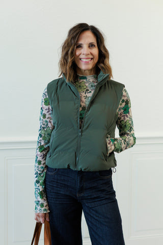 Puffer Vest with Zipper Pockets