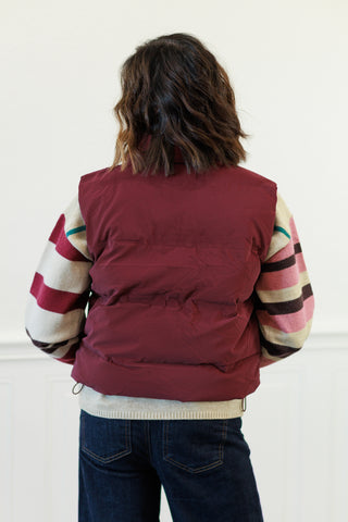 Puffer Vest with Zipper Pockets