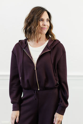 Soft-Touch Hooded Zip-Up Sweatshirt