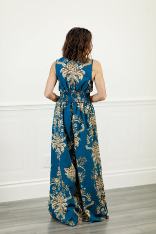 Flying Tomato Floral Print Wide Leg Jumpsuit