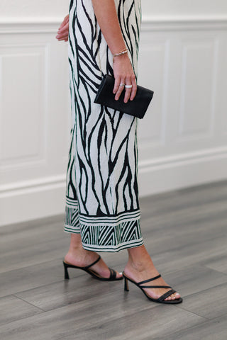 Border Print Jumpsuit