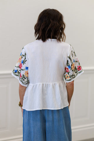 Floral Embroidered Blouse
