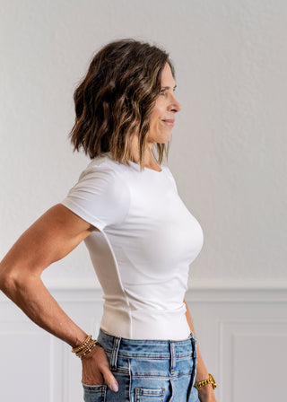 Roxi Signature Second Skin Top in White