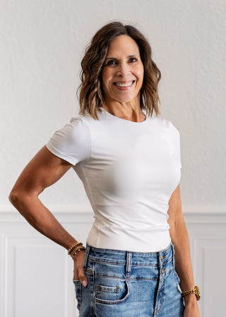 Roxi Signature Second Skin Top in White