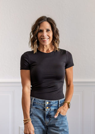 Roxi Signature Second Skin Top in Black