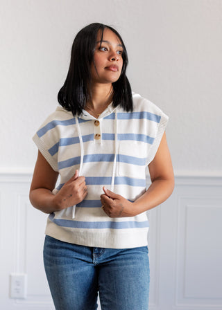 Striped Hoodie Sweater