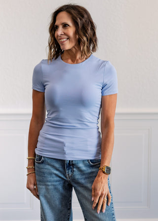 Roxi Signature Second Skin Top in Perri Blue