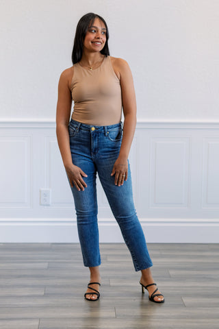 Maria Second Skin Tank Top in Almond