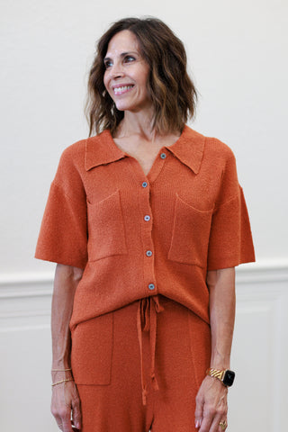 Soft Knit Sweater Set in Ginger