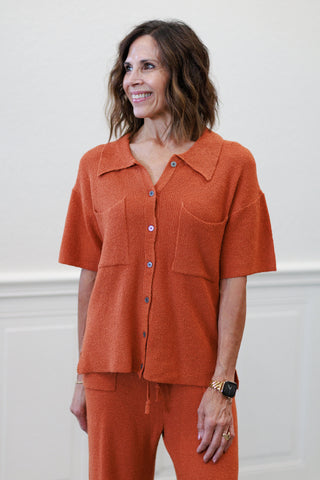 Soft Knit Sweater Set in Ginger
