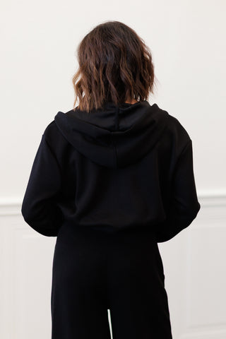 Soft-Touch Hooded Zip-Up Sweatshirt