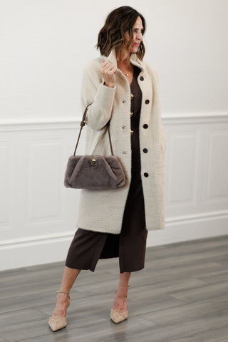 Blythe Ultra Soft Long Sweater Jacket in Oatmeal