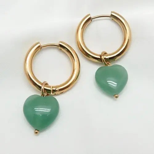 Heart Drop Earrings