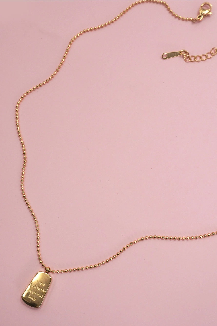 "I Love You to the Moon and Back" Necklace