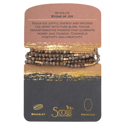 Stone Wrap Bracelet - Stone of Joy