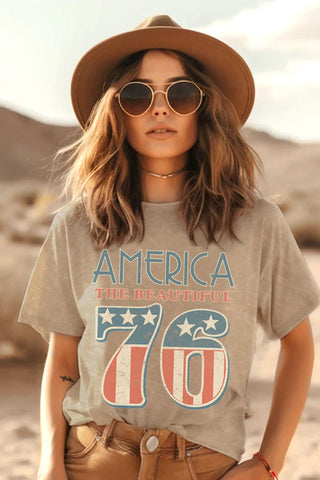 America 76 Retro Washed Graphic Tee