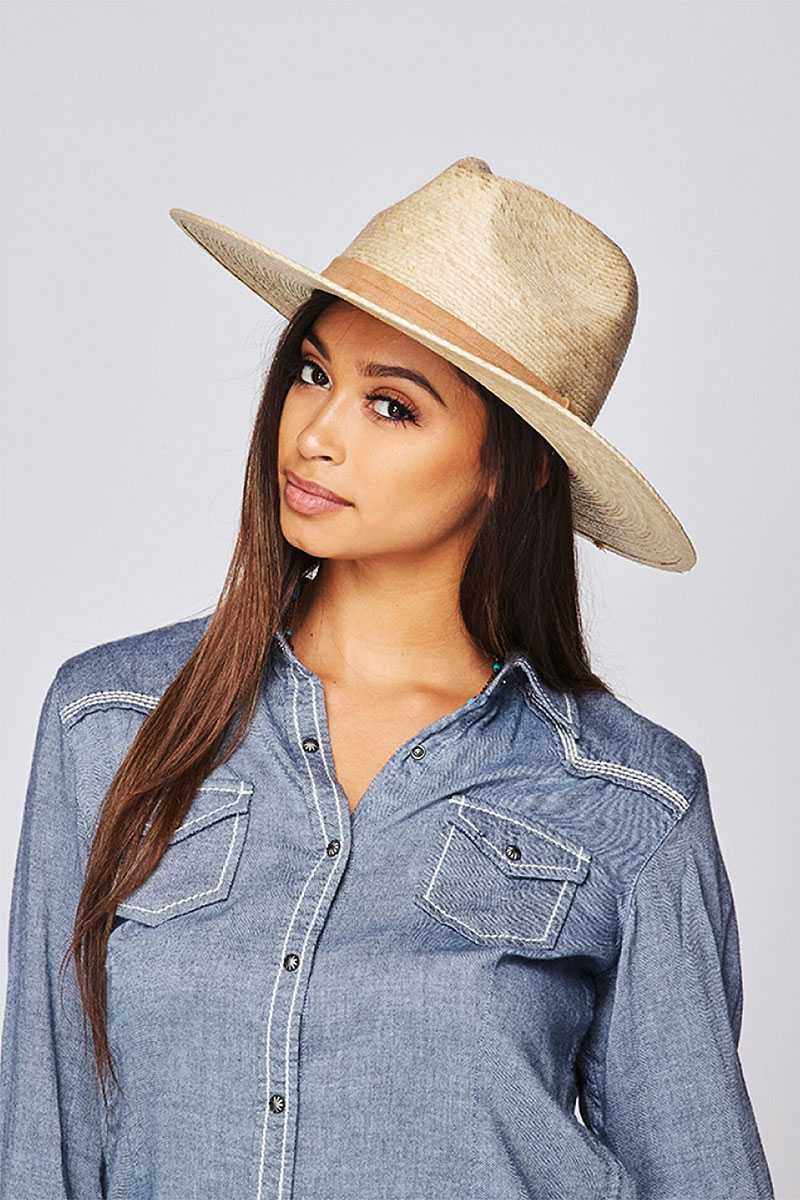 Palm Straw Resort Hat in Tan