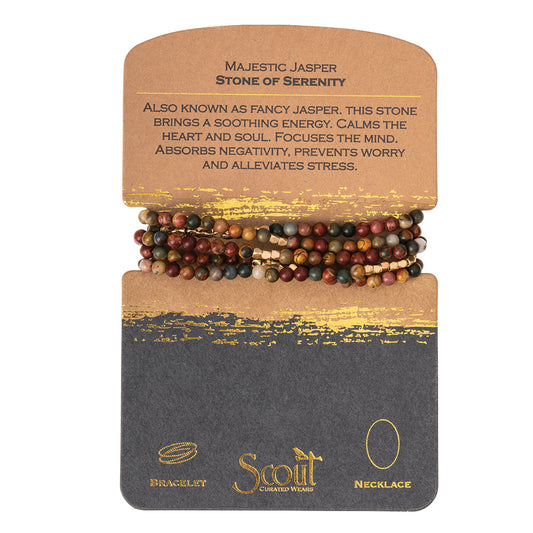 Stone Wrap Bracelet - Stone of Serenity