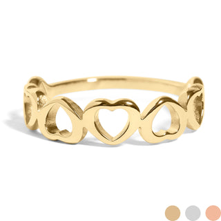 Heart Stacking Ring