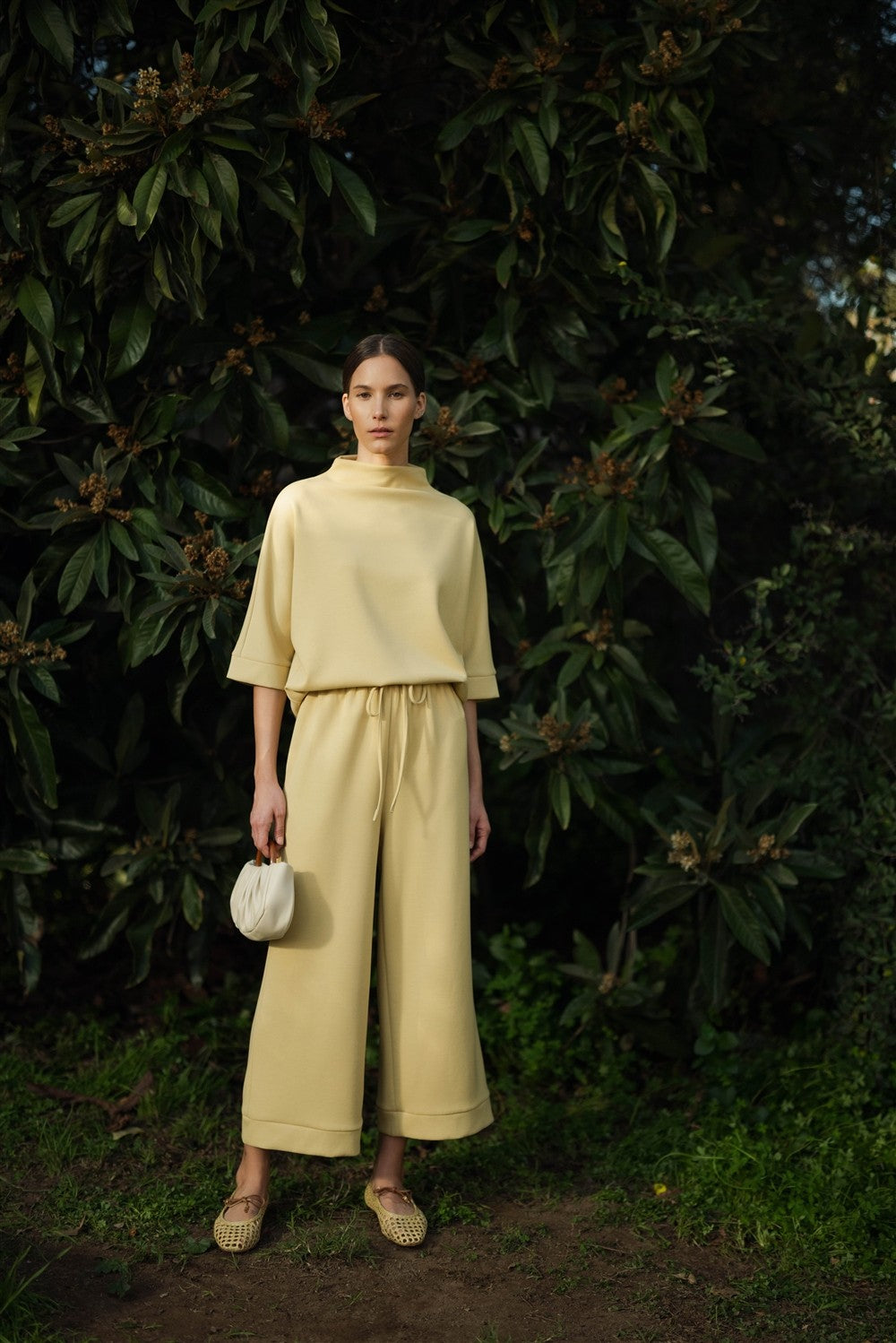 Scuba Pants in Butter Yellow