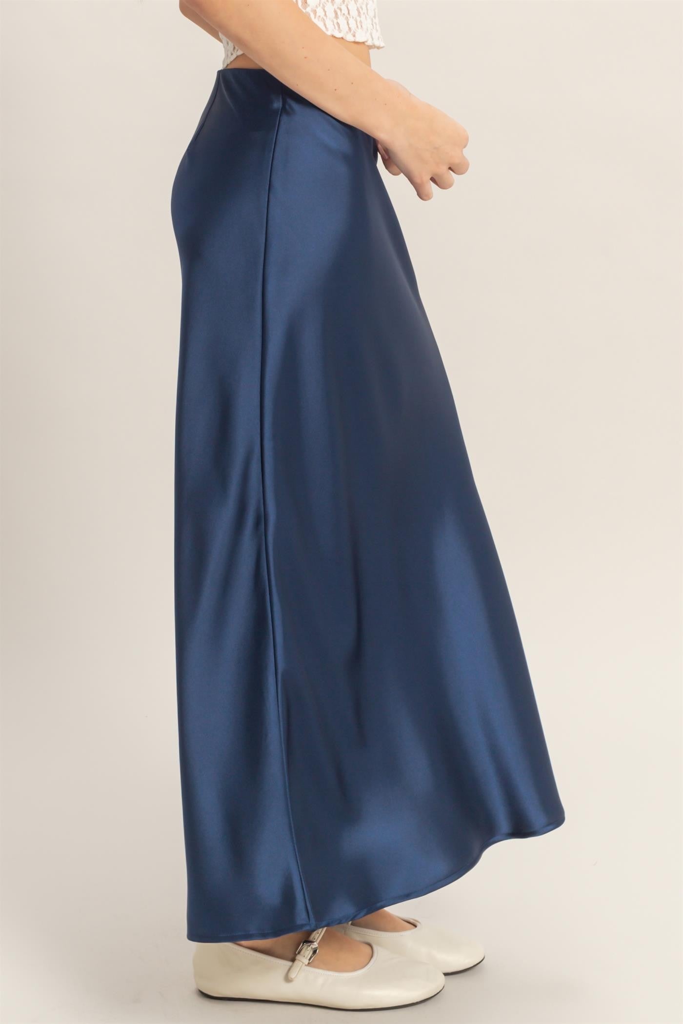 Satin Maxi Skirt