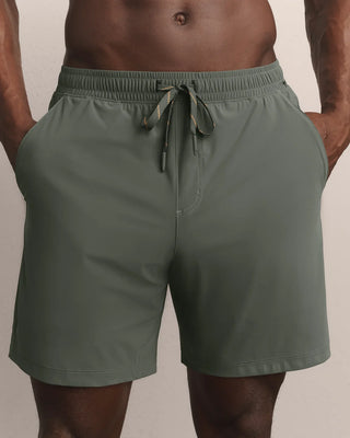 Rhone 7" Pursuit Short - Unlined in Olive Shadow