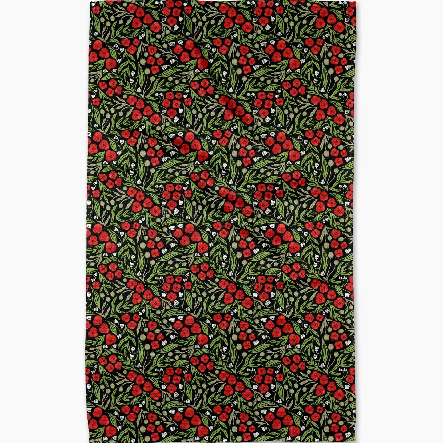Flowing Poppies Tea Towel