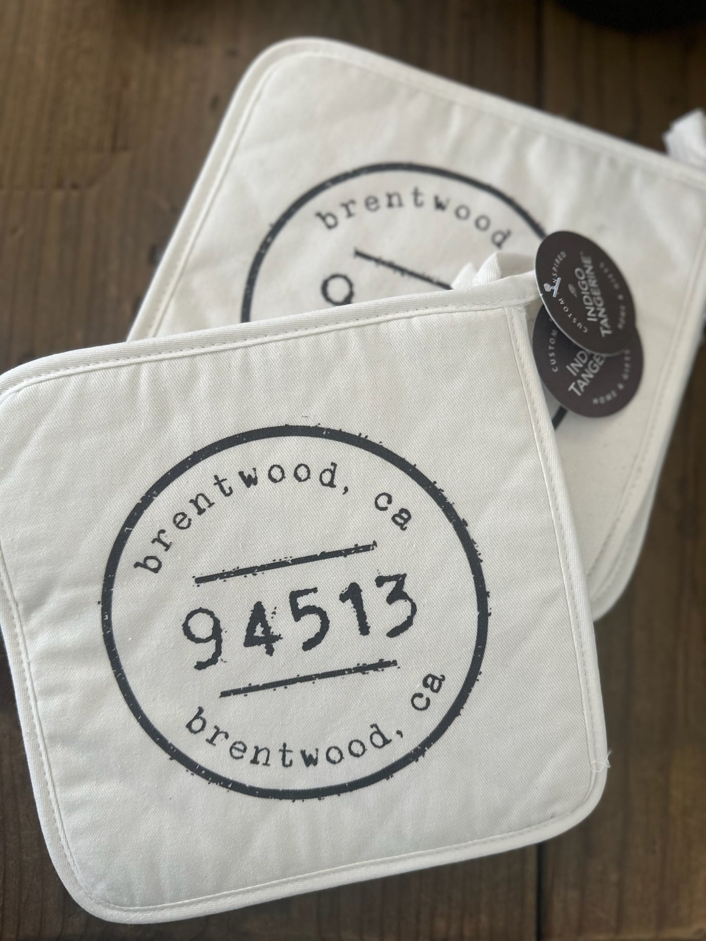 Custom Brentwood Zip Code Pot Holder