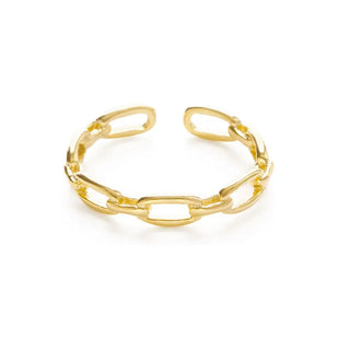 Chain Link Ring in Gold