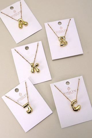 Bubble Letter Necklace