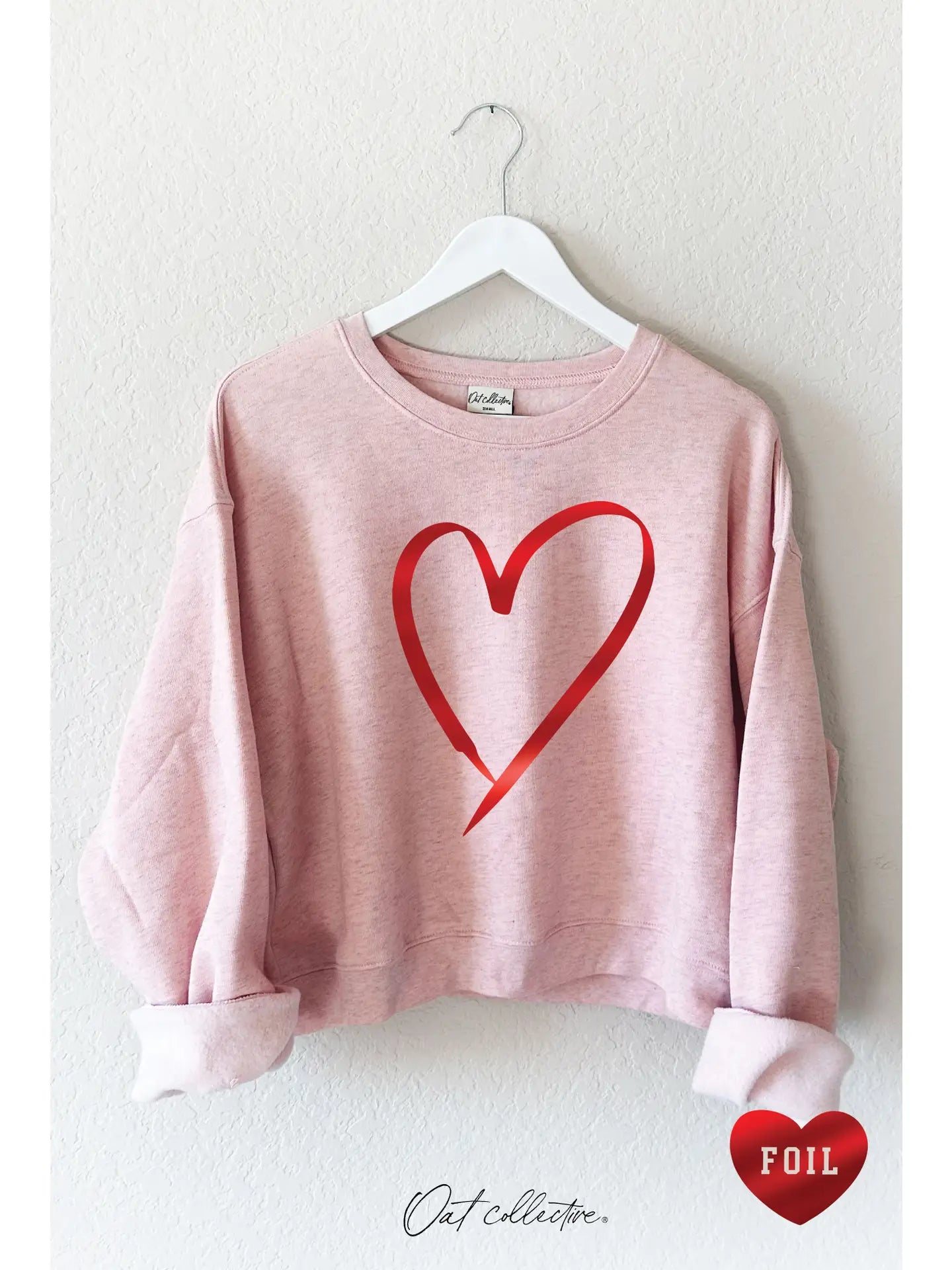 Heart Foil Sweatshirt