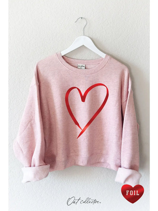 Heart Foil Sweatshirt
