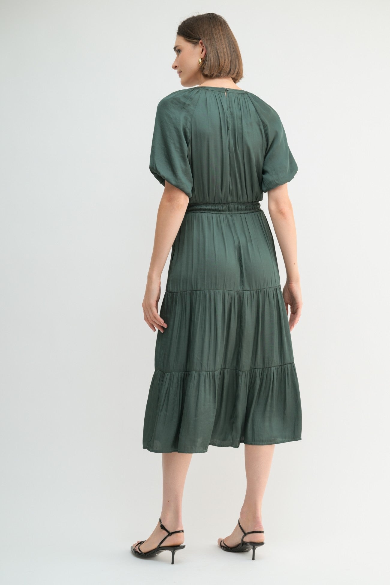 The Chalene Dress in Green