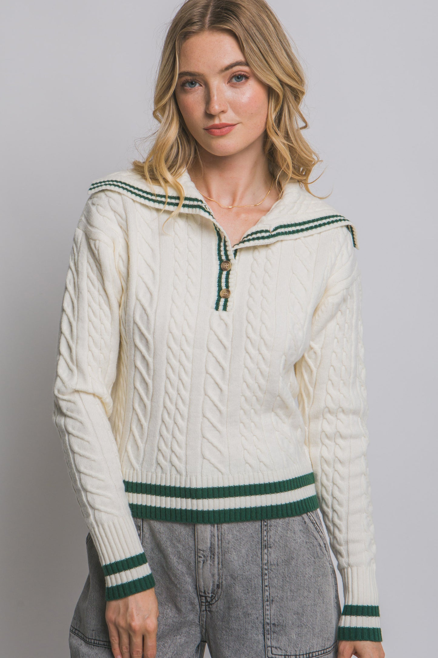 Sailor Collar Sweater