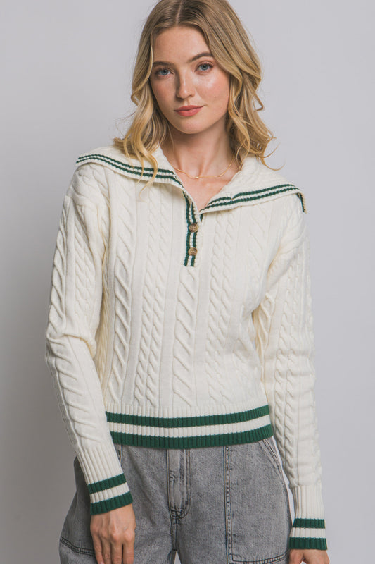 Sailor Collar Sweater