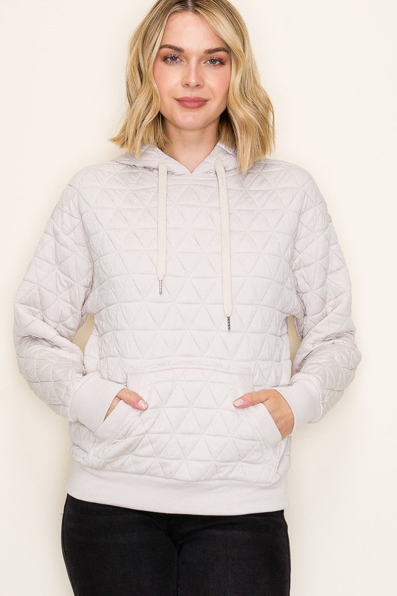 Diamond Quilted Hoodie