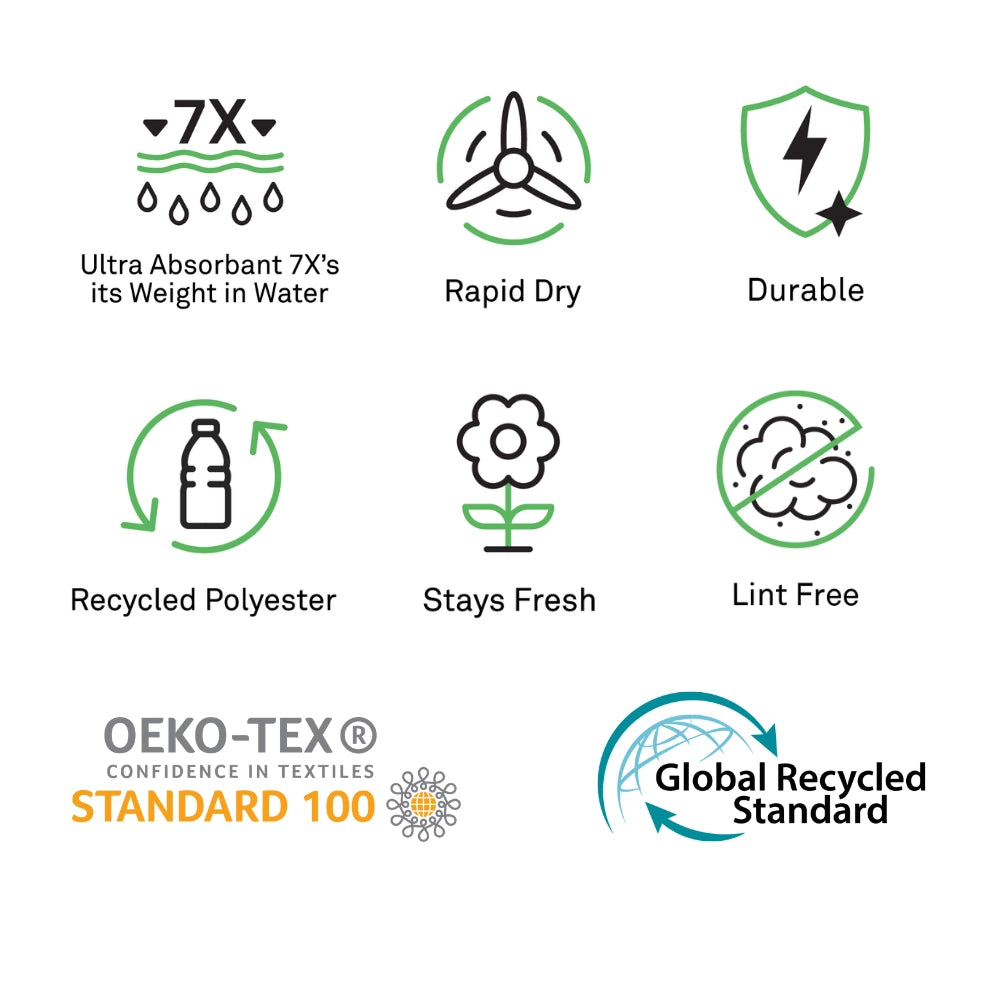 Anywhere Towel - Serenity in Ecru