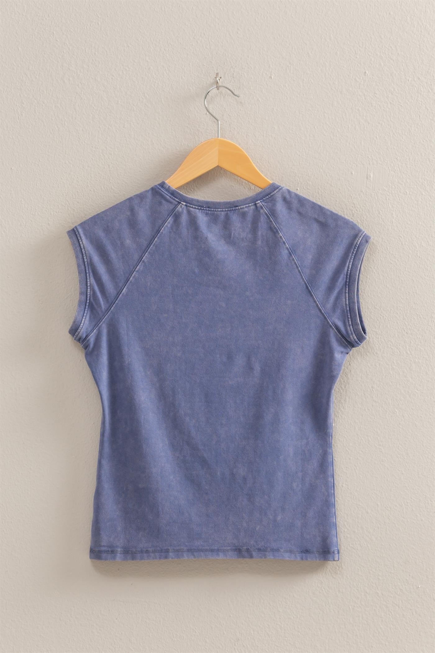 Basic Raglan Cap Sleeve Top