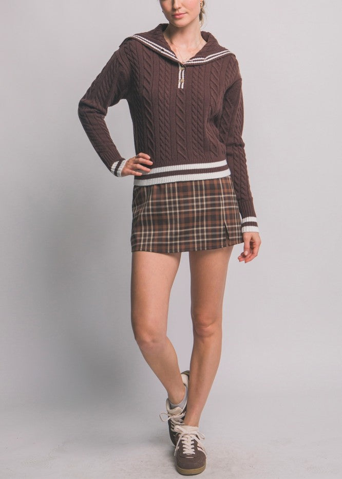 Sailor Collar Sweater