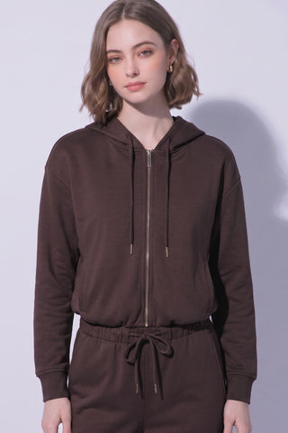 Soft-Touch Hooded Zip-Up Sweatshirt