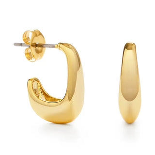 Geometric Hoop Stud Earrings