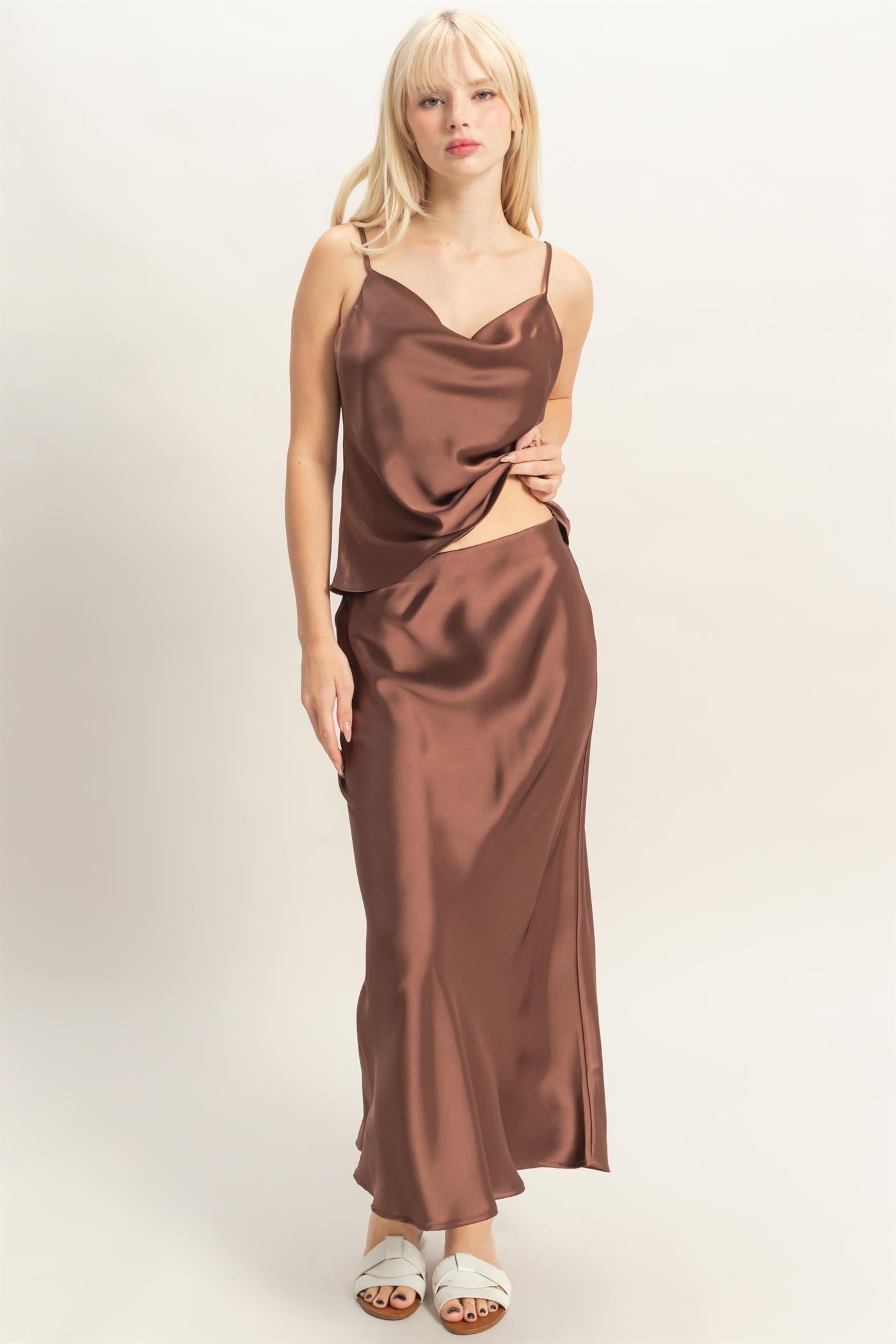 Satin Maxi Skirt